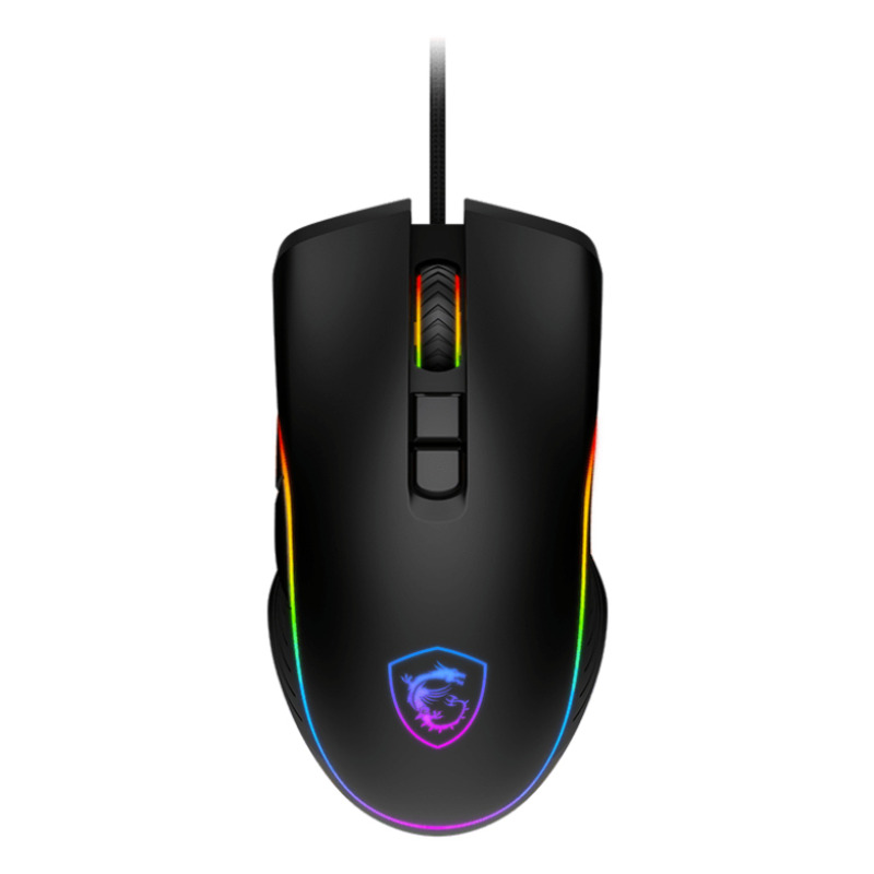 MOUSE MSI OPTICO FORGE GM300 /CABLEADO/DPI 7200/USB/RGB/GAMER